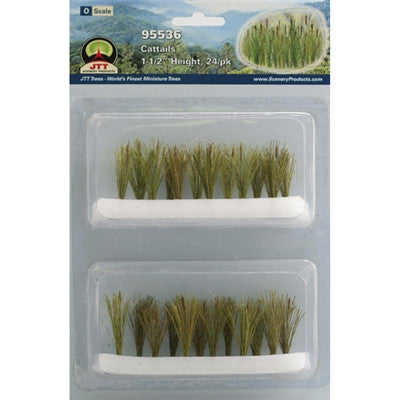 95536 Cattails | O scale | 1-1/2" Tall | 24 pack