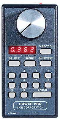 44 Cab06pR Intermediate DCC Cab Throttle - Radio (potentiometer knob)