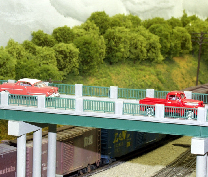 628-0121 HO 50' Wrought Iron Highway Bridge kit