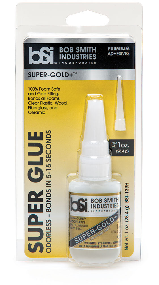 Super-Gold+ Cyanoacrylate Glue | Foam Safe | Odorless | Gap Filling