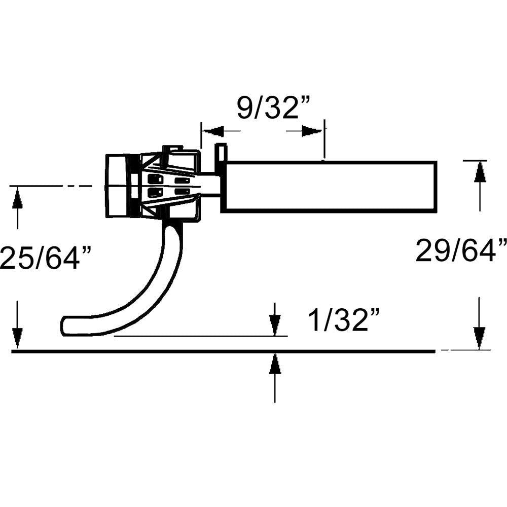 Kadee #158 HO Scale Whisker® Scale Metal Couplers with Gearboxes - Medium (9/32") Centerset Shank
