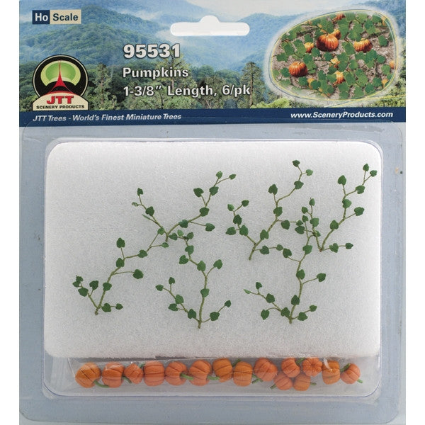 95531 Pumpkins | 1-3/8" long | HO-scale | 6/pk