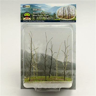 JTT Scenery 95630 Woods Edge Trees | Bare | 4" to 5.5" | O-scale | 8/pk