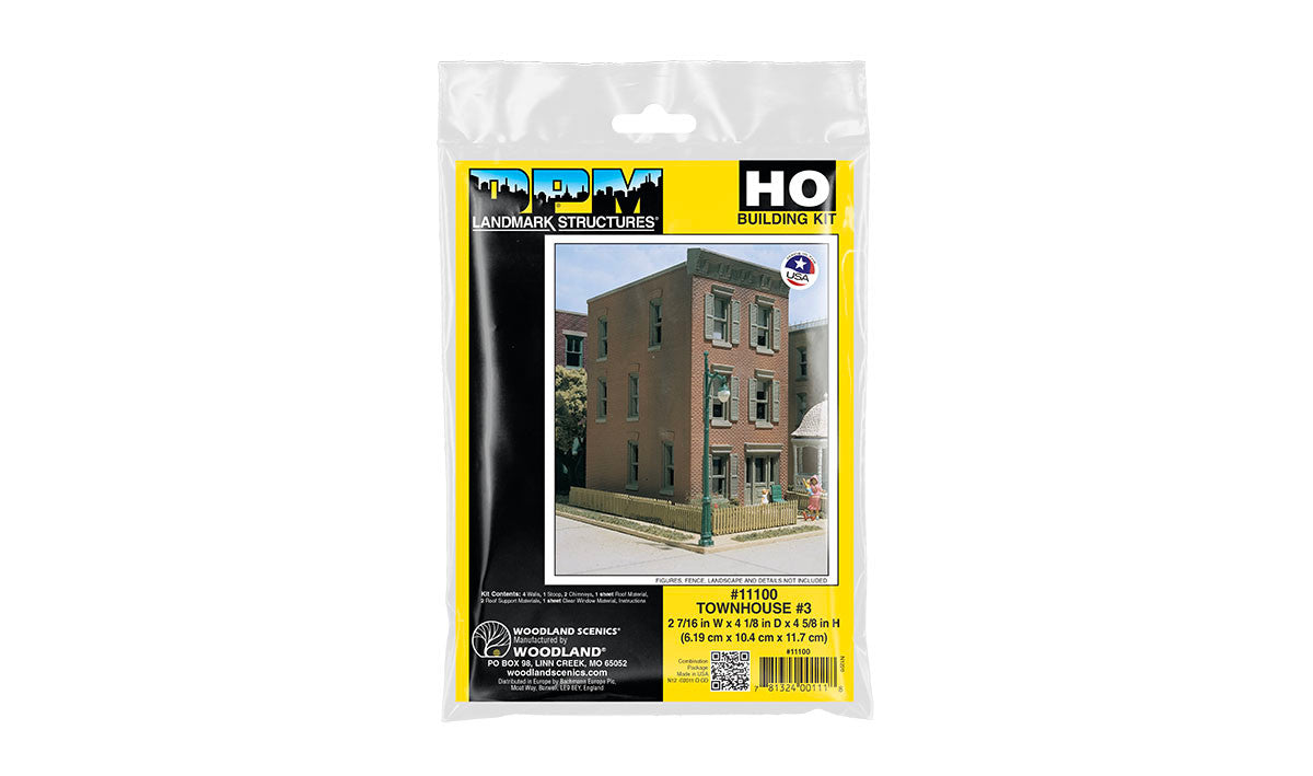 Townhouse #3 - HO Scale Kit