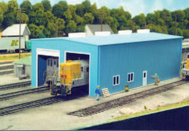 Modern 1 or 2 Door Engine House kit | HO scale