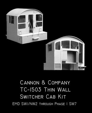 TC-1503 HO Thinwall Switcher Cab (Early)