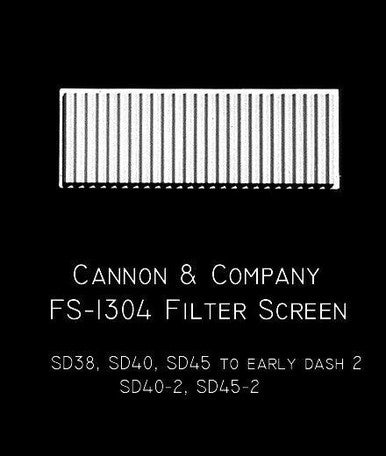 FS-1304 Inertial Filter Screen 40's, early-2 SD's