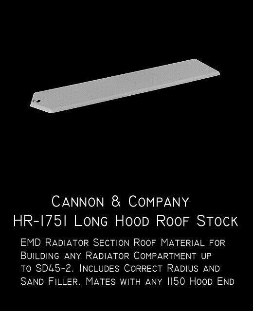 HR-1751 EMD Blank Roofstock (pkg/2)
