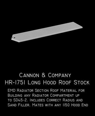 HR-1751 EMD Blank Roofstock (pkg/2)