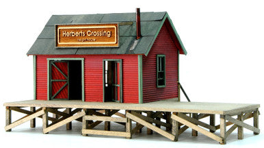 2082 HO Herbert's Crossing Freight House