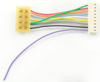 TCS 1359 1" Harness 9 pin JST to 8 pin NMRA plug - 1" wires