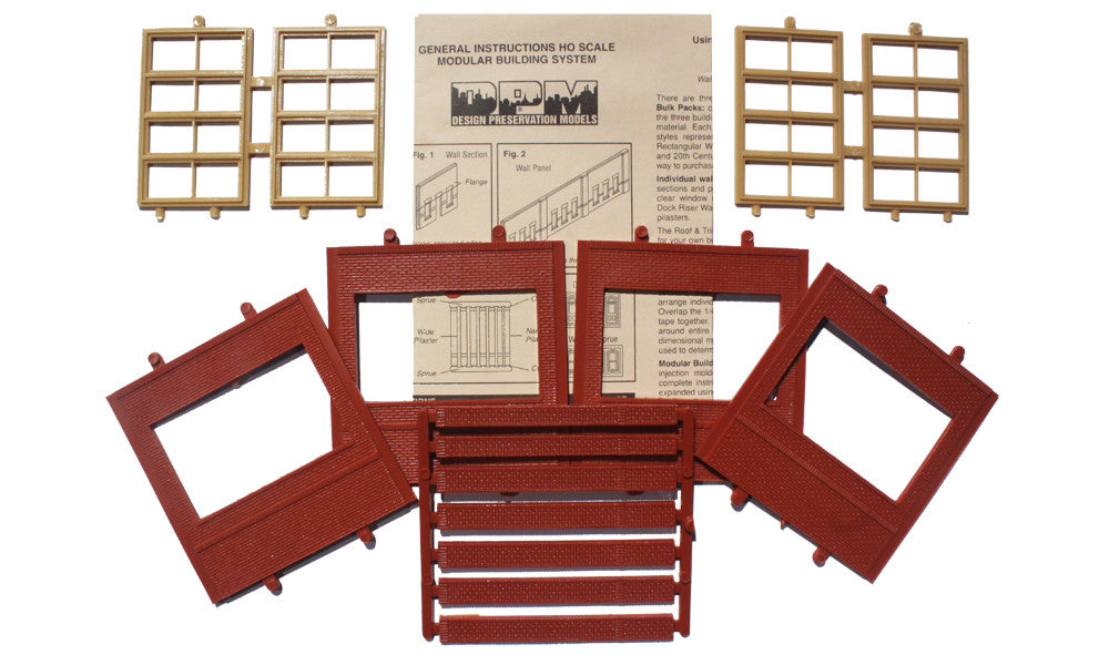 HO Vict Gr Window | 4pk