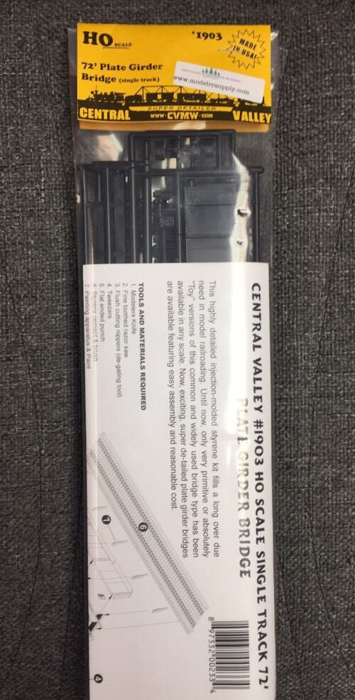 1903 HO 72' Plate Girder Bridge kit