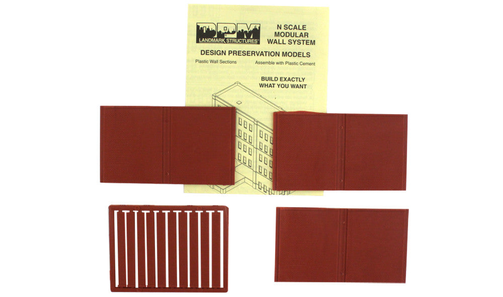 Two-Story Blank Wall - N scale | 3pk