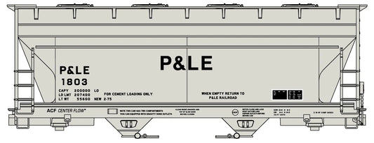 2222 HO ACF 2-Bay Covered Hopper P&LE #1803 | Kit