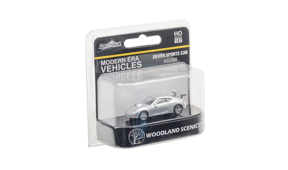 JP5368 Silver Sports Car - HO Scale | Just Plug
