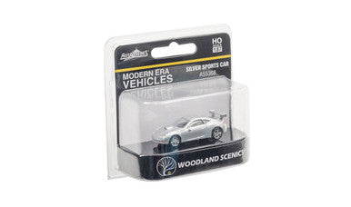 JP5368 Silver Sports Car - HO Scale | Just Plug