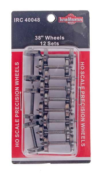 40048 38" .110" Standard Tread Wheelsets (12 pack)