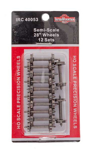 40053 28" .088" Semi-Scale Wheelsets (12 pack)