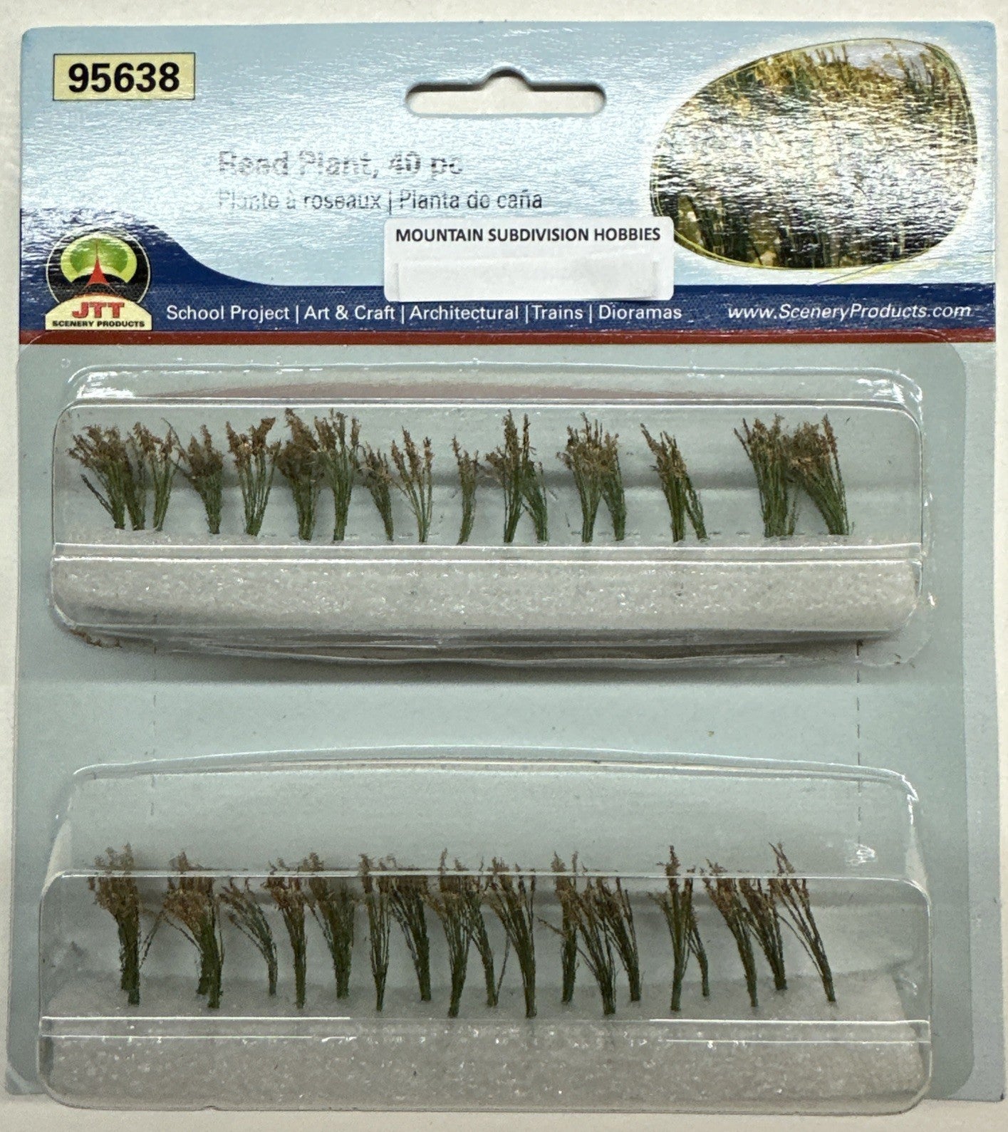 95638 Reed Plants | 1" tall | HO scale | 40/pk