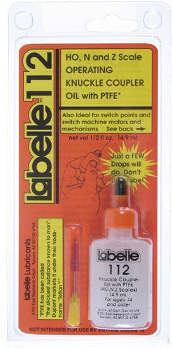112 Coupler Lubricant with PTFE for “HO”, “N” AND “Z”
