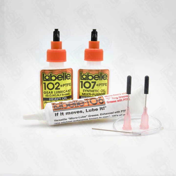 1001 Complete Kit: 102 Gear Lube 106 Grease 107 Med. Oil