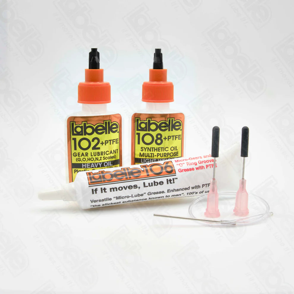 1002 Complete Kit: 102 Gear Lube, 106 Grease, 108 Oil