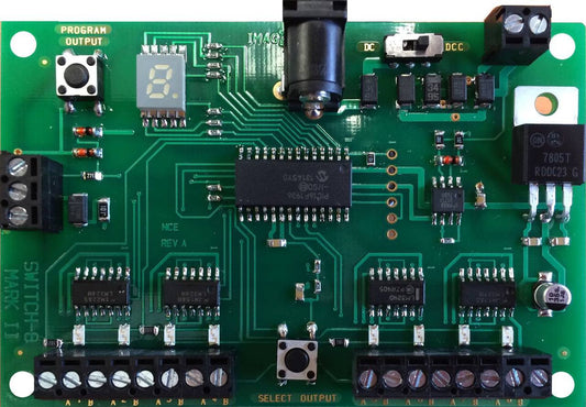 151 DCC SWITCH-8 Mk2 Slow Motion for 8 Switch Machines (Accessory Decoder)