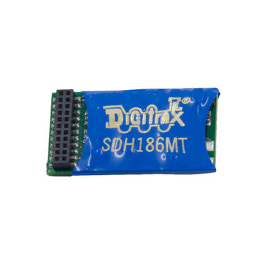 Digitrax SDH186MT Premium 8-Bit SoundFX Mobile Decoder with 21MTC interface