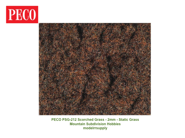 PECO Scene PSG-212 Static Grass - 2mm Scorched Grass 30G