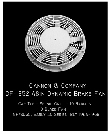 DF-1852 Thinwall 48 in Dynamic Brake Fan