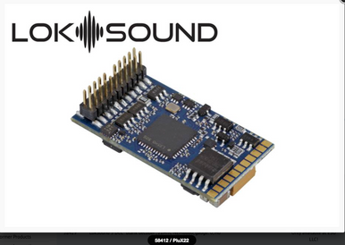 58412 LokSound 5 21 Pin DCC/MM/SX/M4 PluX22 & Speaker 11x15mm