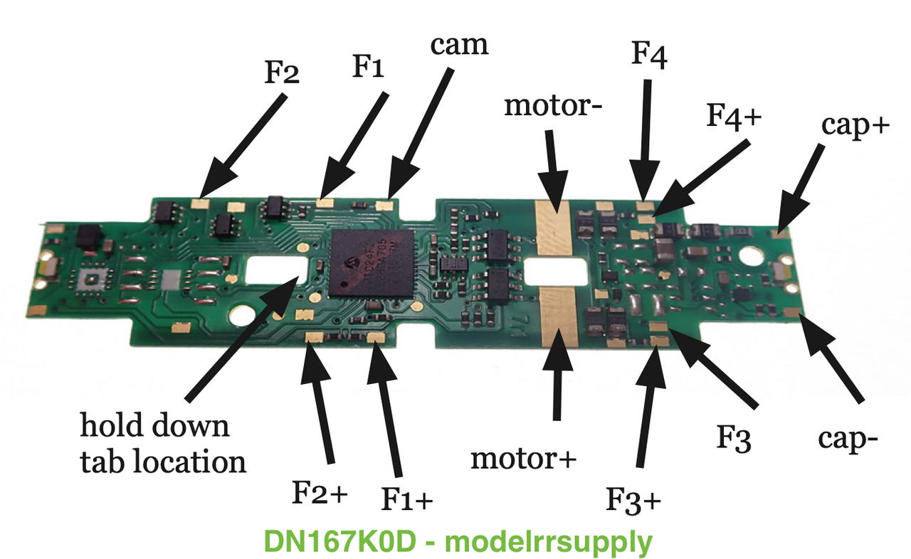 Digitrax DN167K0D Mobile Decoder - Kato "K0" style