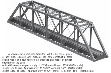 1810 N 150' Pratt Truss Bridge | Kit