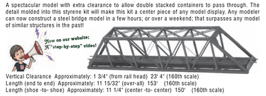 1815 N 150' High Portal Truss Bridge | Kit