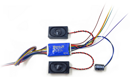 Digitrax SDYH167DST HO DCC Sound Decoder & Dual speakers SoundFX V3+