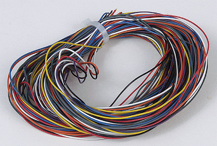 Digitrax 18001 DCC Decoder wire 32AWG 9 colors 10' each