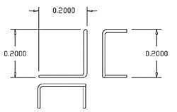 190-510 Roof Corner Grabs Irons | .012 wire | Pack of 12