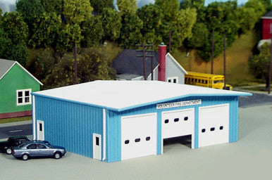 HO Fire Station | Blue | Kit