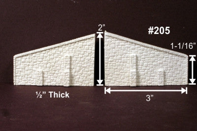 205 N Abutment Wings | Random Stone | 2pk