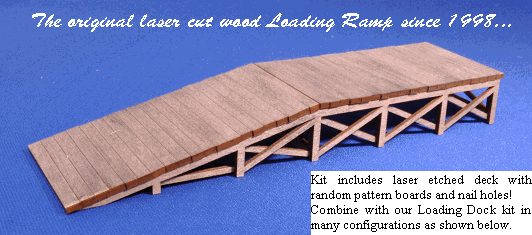 174 HO Wooden Loading Ramp