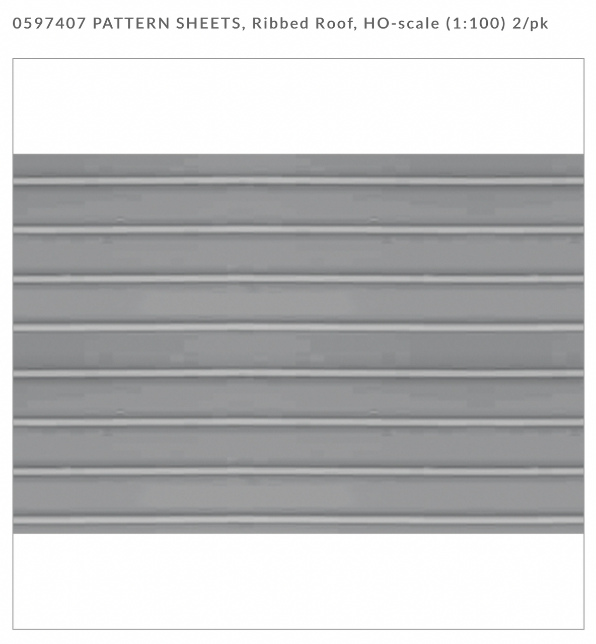 JTT 97407 - Ribbed Roof