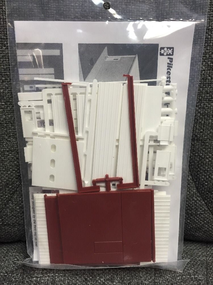 192 HO Fire Station - RED (kit)