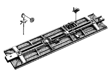 1000 HO 40' Car Floor & Underframe & Brake Details