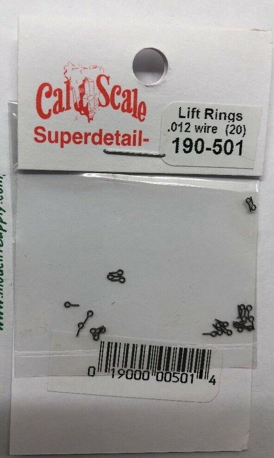 190-501 HO Lift Rings .012 Wire pkg/20