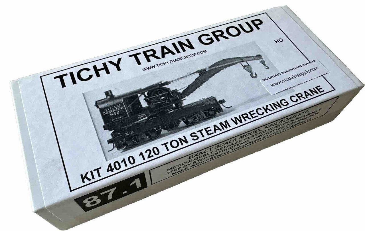 #4010 120 Ton Brownhoist Wrecking Crane | HO Scale | Kit