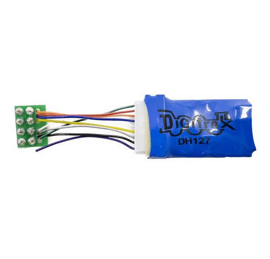 Digitrax DH127PS Mobile Decoder with short harness