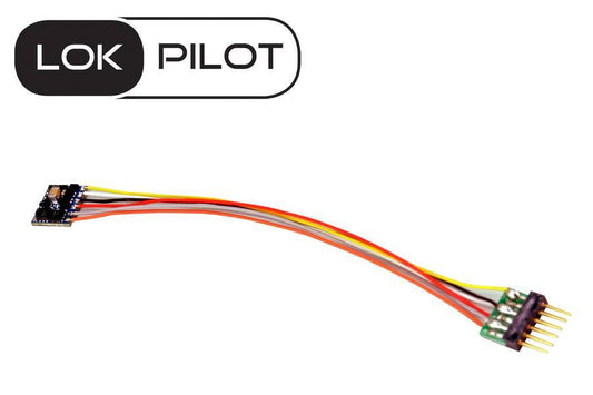 59826 LokPilot 5 Micro DCC Decoder | NEM-651 | 6-Pin harness | N & TT scale