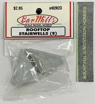2023 HO Scale Rooftop Staircase pkg-2