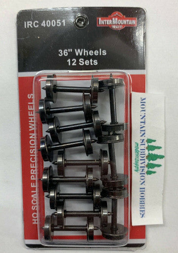 40051 36" .110" Standard tread Wheelsets (12 pack)